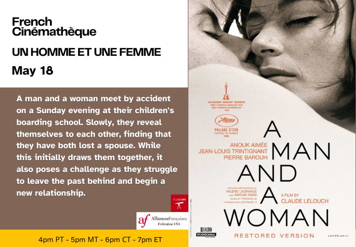French Cinémathèque: Un homme et une femme